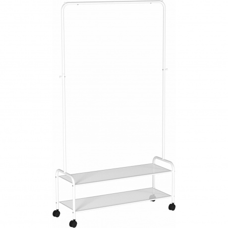 Вешалка гардеробная Валенсия 22М 2 полки, на колёсах, белый, ВГВ22М Б
Вешалка гардеробная Валенсия 22М 2 полки, на колёсах, белый, ВГВ22М Б