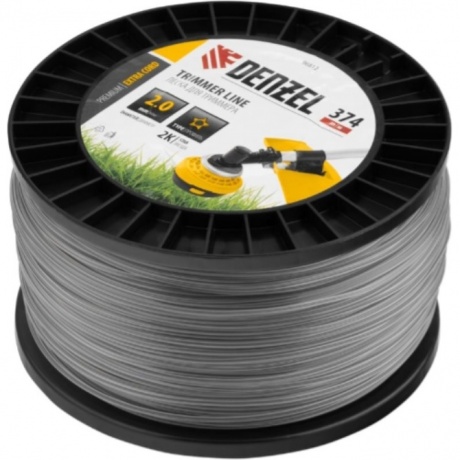 Леска для триммера двухкомпонентная звезда, 2,0мм х 374м, на DIN катушке EXTRA CORD Denzel
Леска для триммера двухкомпонентная звезда, 2,0мм х 374м, на DIN катушке EXTRA CORD Denzel