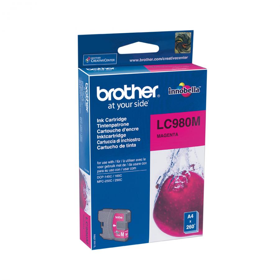 Картридж Brother LC980M для Brother DCP-145C/165C/MFC-250C, пурпурный
Картридж Brother LC980M для Brother DCP-145C/165C/MFC-250C, пурпурный