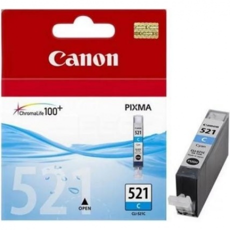 Картридж Canon CLI-521C (2934B004) для Canon iP3600/4600/MP540/620/630/980, голубой
Картридж Canon CLI-521C (2934B004) для Canon iP3600/4600/MP540/620/630/980, голубой
