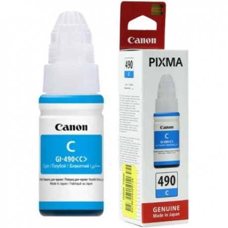 Картридж Canon GI-490C (0664C001) для Canon Pixma G1400/2400/3400, голубой
Картридж Canon GI-490C (0664C001) для Canon Pixma G1400/2400/3400, голубой