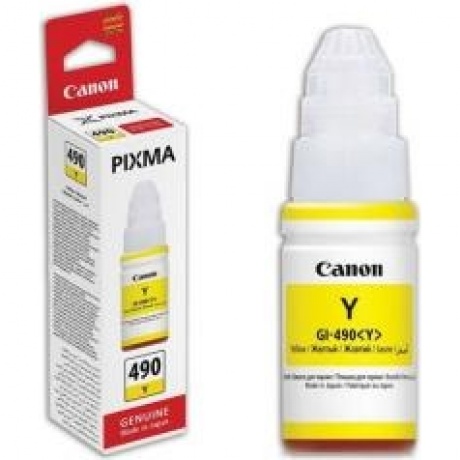 Картридж Canon GI-490Y (0666C001) для Canon Pixma G1400/2400/3400, желтый
Картридж Canon GI-490Y (0666C001) для Canon Pixma G1400/2400/3400, желтый