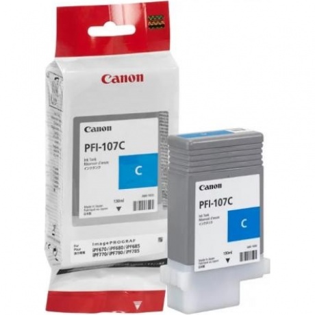 Картридж Canon PFI-107C (6706B001) для Canon iP F680/685/780/785, голубой
Картридж Canon PFI-107C (6706B001) для Canon iP F680/685/780/785, голубой
