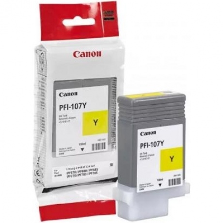 Картридж Canon PFI-107Y (6708B001) для Canon iP F680/685/780/785, желтый
Картридж Canon PFI-107Y (6708B001) для Canon iP F680/685/780/785, желтый