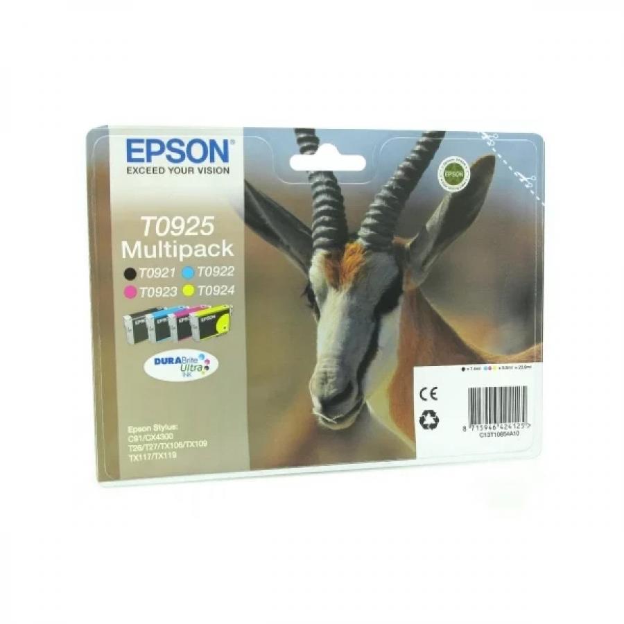 Картридж Epson T0925 (C13T10854A10) для Epson C91/CX4300, черный/пурпурный/голубой/желтый, Голубой/желтый/пурпурный/черный
Картридж Epson T0925 (C13T10854A10) для Epson C91/CX4300, черный/пурпурный/голубой/желтый, Голубой/желтый/пурпурный/черный