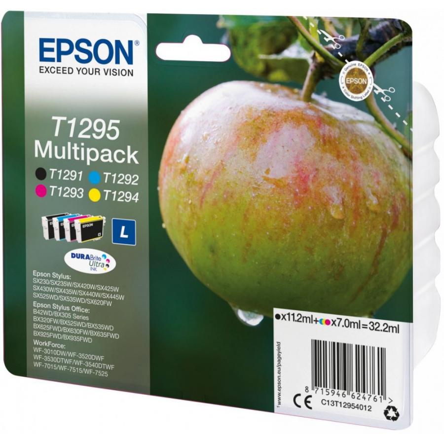 Набор картриджей Epson T1295 (C13T12954012) для Epson SX420W/BX305F, черный/пурпурный/желтый/голубой, Голубой;желтый;пурпурный;черный
Набор картриджей Epson T1295 (C13T12954012) для Epson SX420W/BX305F, черный/пурпурный/желтый/голубой, Голубой;желтый;пурпурный;черный