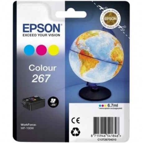 Картридж Epson T267 (C13T26704010) для Epson WF-100W, голубой/пурпурный/желтый, Голубой;желтый;пурпурный
Картридж Epson T267 (C13T26704010) для Epson WF-100W, голубой/пурпурный/желтый, Голубой;желтый;пурпурный