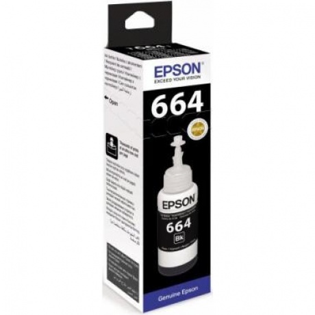 Картридж Epson T6641 (C13T66414A) для Epson L100, черный
Картридж Epson T6641 (C13T66414A) для Epson L100, черный