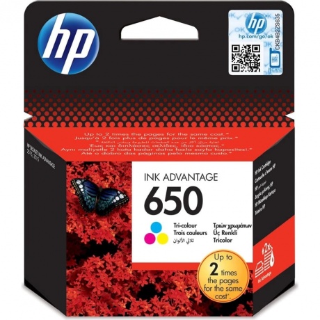 Картридж HP 650 трехцветный (CZ102AE), Голубой;желтый;пурпурный
Картридж HP 650 трехцветный (CZ102AE), Голубой;желтый;пурпурный
