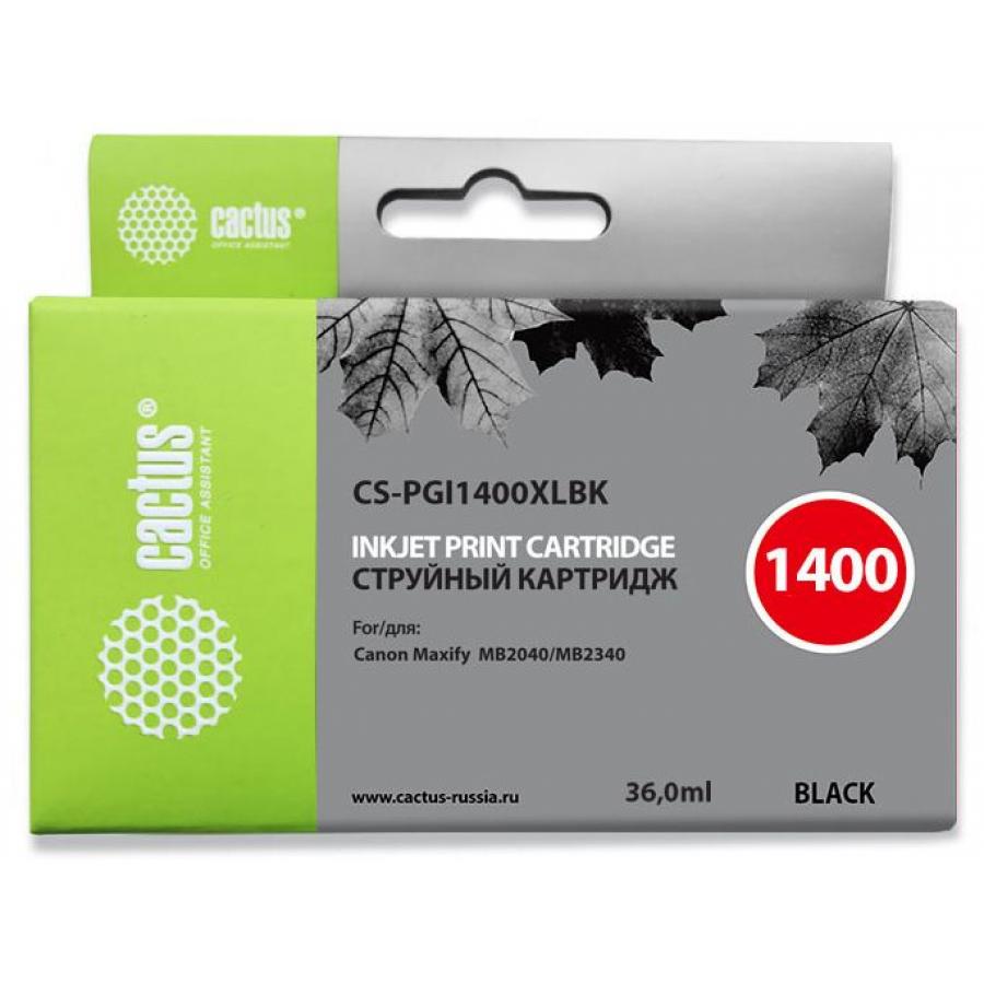 Картридж Cactus CS-PGI1400XLBK черный
Картридж Cactus CS-PGI1400XLBK черный