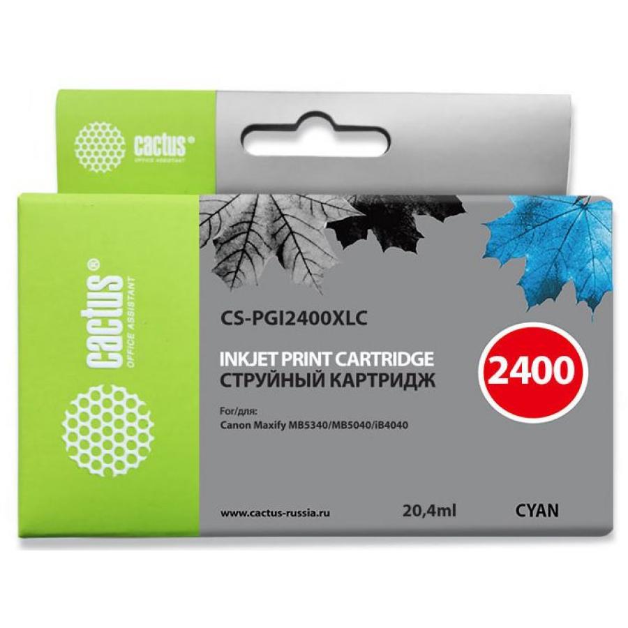 Картридж Cactus CS-PGI2400XLC голубой
Картридж Cactus CS-PGI2400XLC голубой