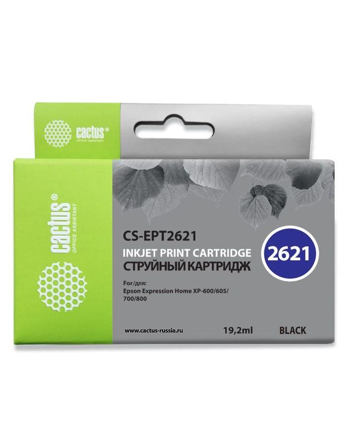 Картридж Cactus CS-EPT2621 черный
Картридж Cactus CS-EPT2621 черный