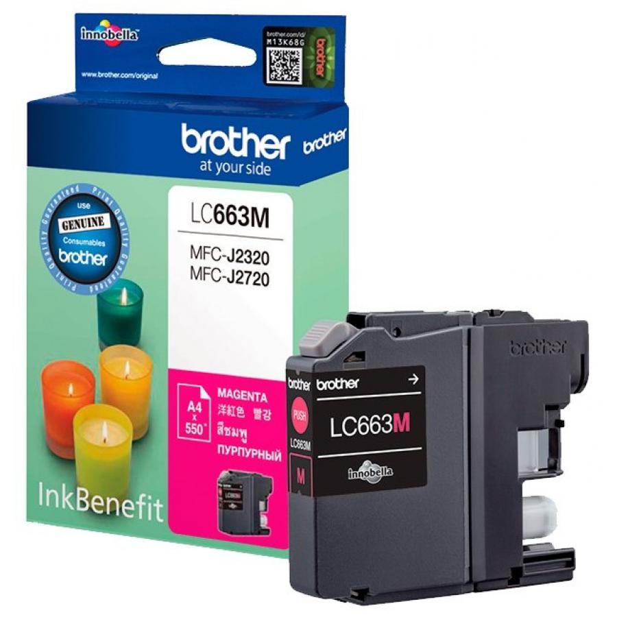 Картридж Brother LC663M для Brother MFC-J2320/J2720, пурпурный
Картридж Brother LC663M для Brother MFC-J2320/J2720, пурпурный