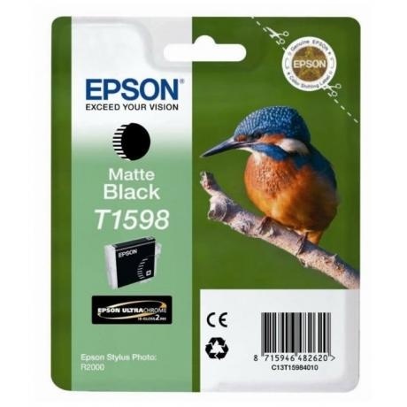 Картридж Epson T1598 (C13T15984010) для Epson St Ph R2000, черный матовый
Картридж Epson T1598 (C13T15984010) для Epson St Ph R2000, черный матовый