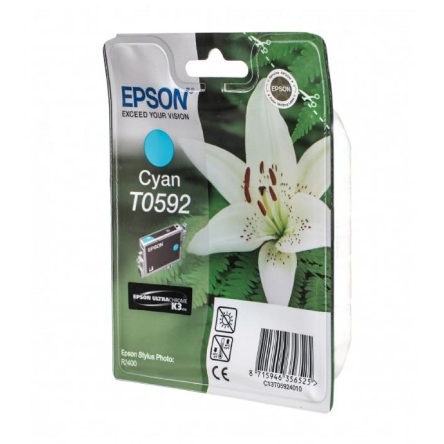Картридж Epson T0592 (C13T05924010) для Epson St Ph R2400, голубой
Картридж Epson T0592 (C13T05924010) для Epson St Ph R2400, голубой