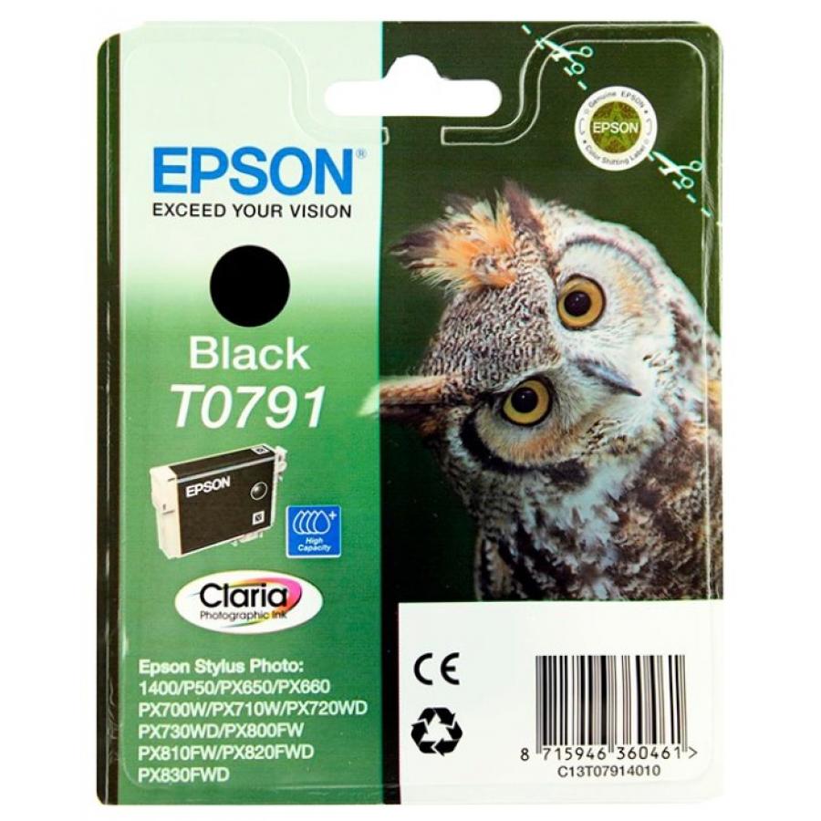 Картридж Epson T0791 (C13T07914010) для Epson P50/PX660, черный
Картридж Epson T0791 (C13T07914010) для Epson P50/PX660, черный
