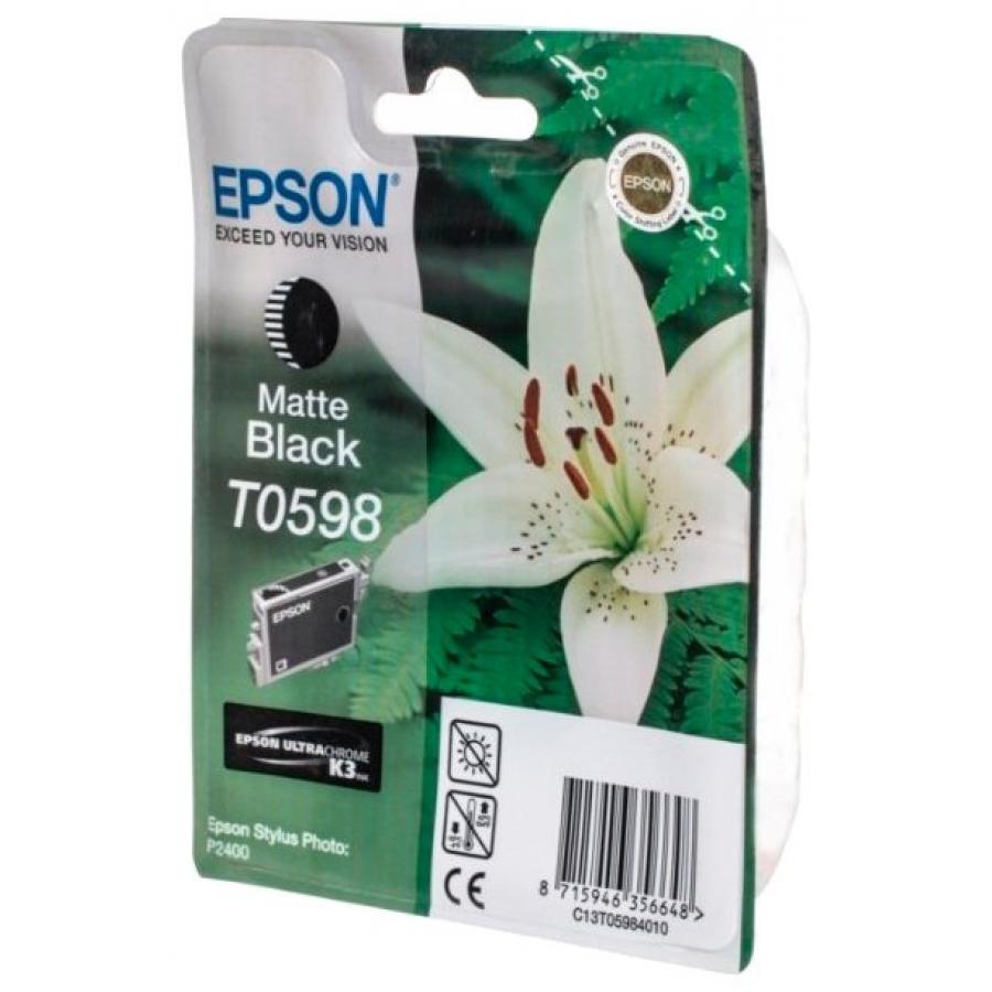 Картридж Epson T0598 (C13T05984010) для Epson St Ph R2400, черный матовый
Картридж Epson T0598 (C13T05984010) для Epson St Ph R2400, черный матовый