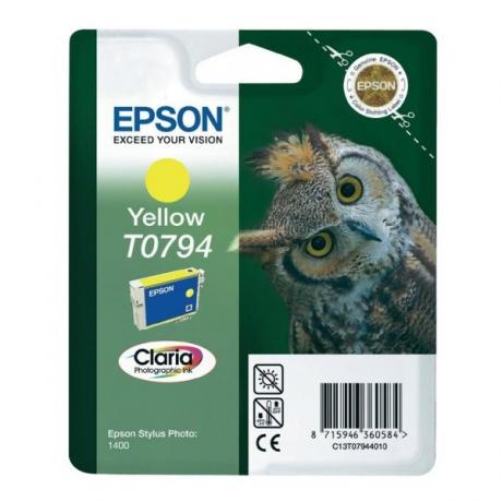 Картридж Epson T0794 (C13T07944010) для Epson P50/PX660, желтый
Картридж Epson T0794 (C13T07944010) для Epson P50/PX660, желтый