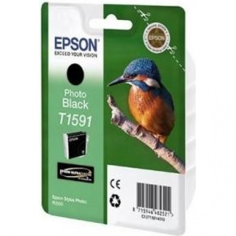 Картридж Epson T1591 (C13T15914010) для Epson St Ph R2000, фото черный
Картридж Epson T1591 (C13T15914010) для Epson St Ph R2000, фото черный