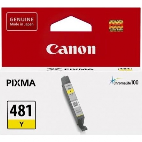 Картридж Canon CLI-481Y (2100C001) для Canon Pixma TS5140/6140/8140/8540, желтый
Картридж Canon CLI-481Y (2100C001) для Canon Pixma TS5140/6140/8140/8540, желтый