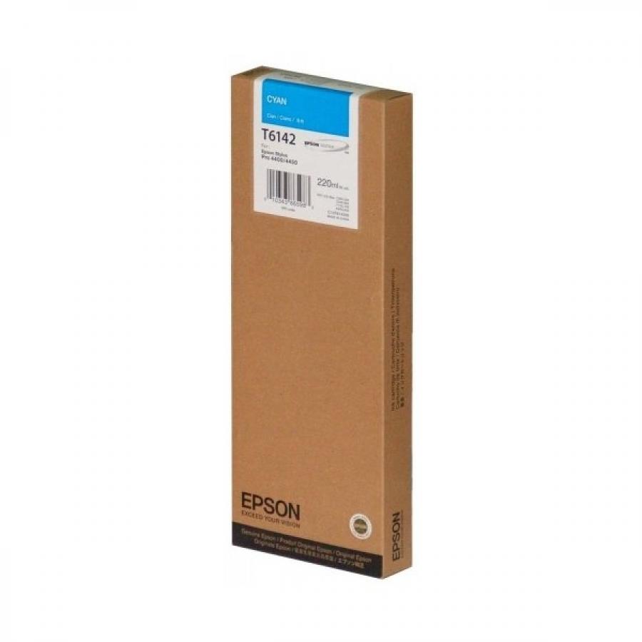 Картридж Epson T6142 (C13T614200) для Epson St Pro 4450, голубой
Картридж Epson T6142 (C13T614200) для Epson St Pro 4450, голубой