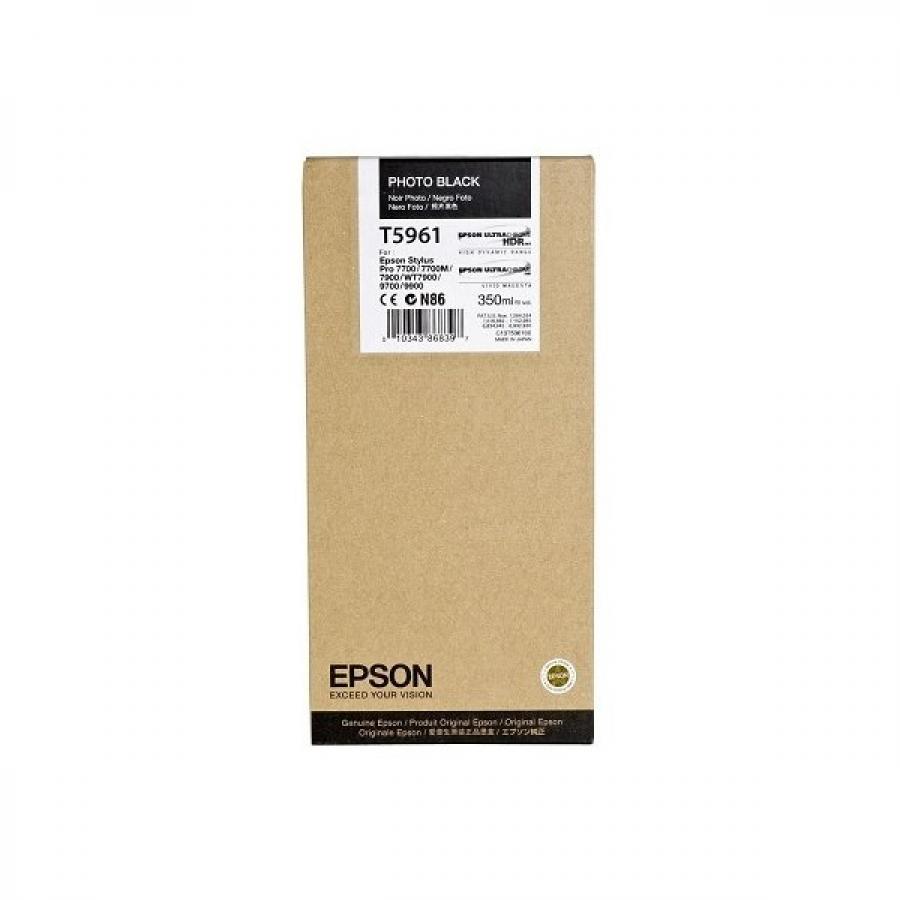 Картридж Epson T5961 (C13T596100) для Epson St Pro 7900/9900, фото черный
Картридж Epson T5961 (C13T596100) для Epson St Pro 7900/9900, фото черный