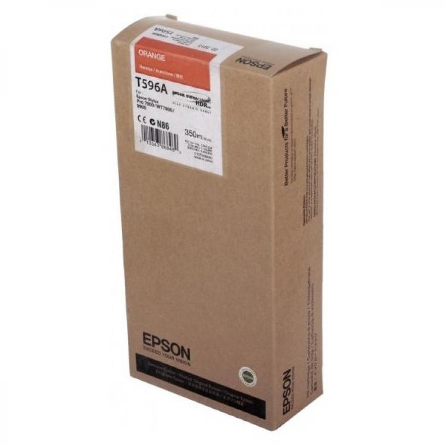 Картридж Epson T596A (C13T596A00) для Epson St Pro 7900/9900, оранжевый
Картридж Epson T596A (C13T596A00) для Epson St Pro 7900/9900, оранжевый