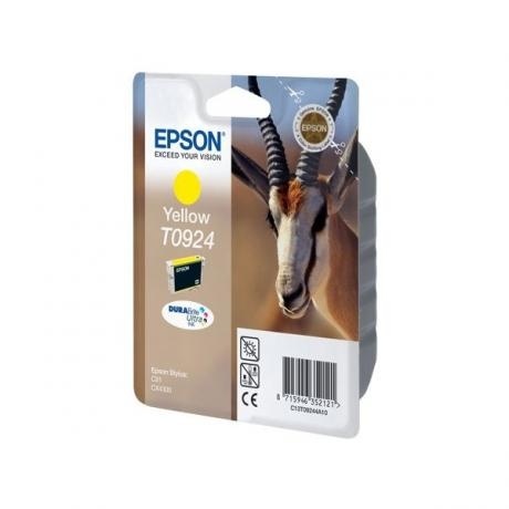 Картридж Epson T0924 (C13T10844A10) для Epson C91/CX4300, желтый
Картридж Epson T0924 (C13T10844A10) для Epson C91/CX4300, желтый