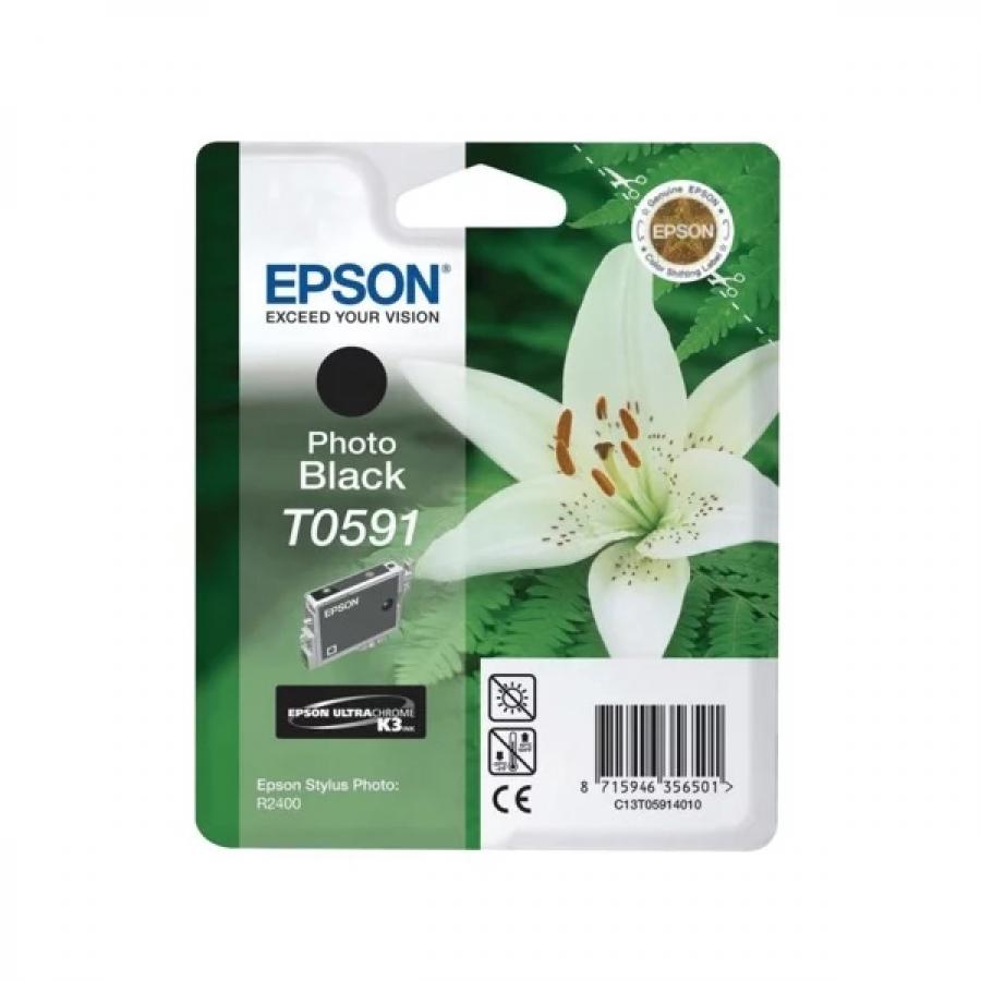 Картридж Epson T0591 (C13T05914010) для Epson St Ph R2400, черный
Картридж Epson T0591 (C13T05914010) для Epson St Ph R2400, черный