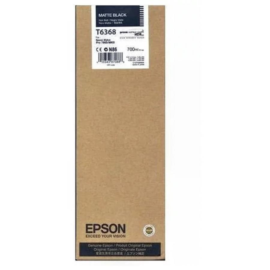 Картридж Epson T6368 (C13T636800) для Epson St Pro 7900/9900, черный матовый
Картридж Epson T6368 (C13T636800) для Epson St Pro 7900/9900, черный матовый