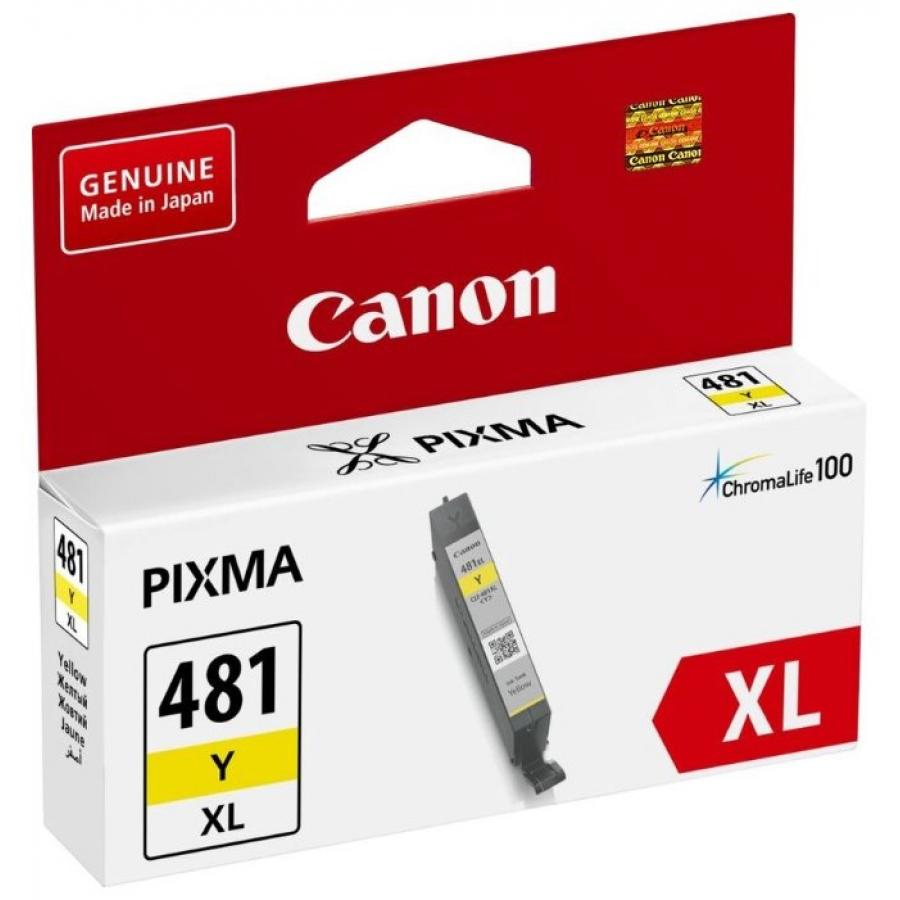 Картридж Canon CLI-481Y XL (2046C001) для Canon Pixma TS6140/TS8140TS/TS9140/TR7540/TR8540, желтый
Картридж Canon CLI-481Y XL (2046C001) для Canon Pixma TS6140/TS8140TS/TS9140/TR7540/TR8540, желтый