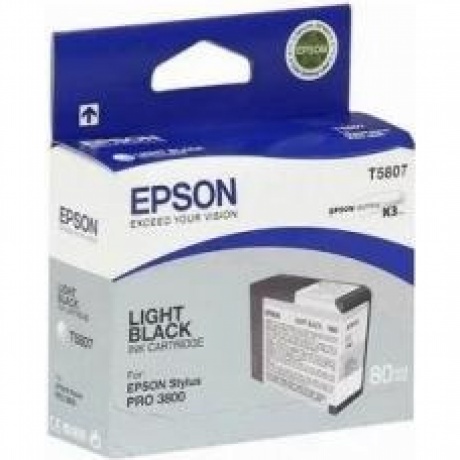 Картридж Epson T5807 (C13T580700) для Epson St Pro 3800, серый
Картридж Epson T5807 (C13T580700) для Epson St Pro 3800, серый