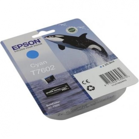 Картридж Epson T7602 (C13T76024010) для Epson SureColor SC-P600, голубой
Картридж Epson T7602 (C13T76024010) для Epson SureColor SC-P600, голубой