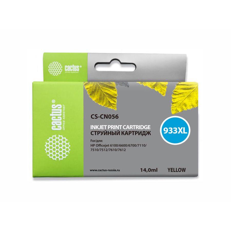 Картридж Cactus CS-CN056 №933 для HP DJ 6600, желтый
Картридж Cactus CS-CN056 №933 для HP DJ 6600, желтый