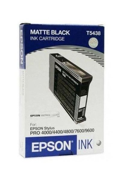 Картридж струйный Epson T5438 C13T543800 черный матовый (110мл) для Epson St Pro 7600/9600
Картридж струйный Epson T5438 C13T543800 черный матовый (110мл) для Epson St Pro 7600/9600