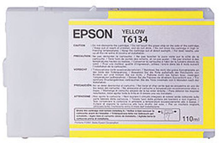 Картридж струйный Epson T6134 C13T613400 желтый (110мл) для Epson St Pro 4450
Картридж струйный Epson T6134 C13T613400 желтый (110мл) для Epson St Pro 4450