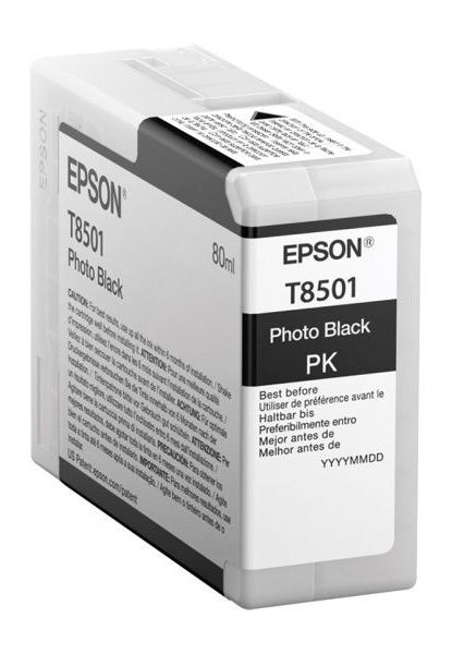 Картридж струйный Epson T8501 C13T850100 фото черный (80мл) для Epson SureColor SC-P800
Картридж струйный Epson T8501 C13T850100 фото черный (80мл) для Epson SureColor SC-P800