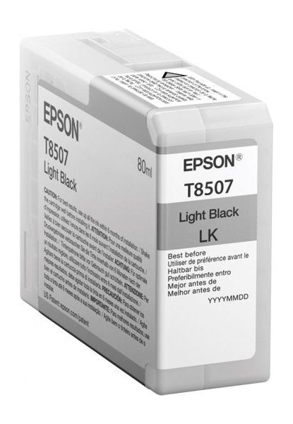 Картридж струйный Epson T8507 C13T850700 серый (80мл) для Epson SureColor SC-P800
Картридж струйный Epson T8507 C13T850700 серый (80мл) для Epson SureColor SC-P800
