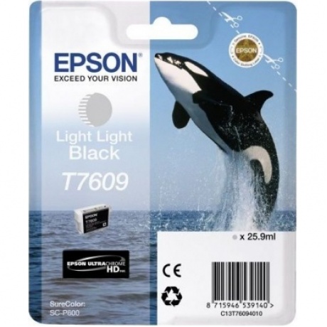 Картридж струйный Epson T7609 C13T76094010 серый (25.9мл) для Epson SureColor SC-P600
Картридж струйный Epson T7609 C13T76094010 серый (25.9мл) для Epson SureColor SC-P600