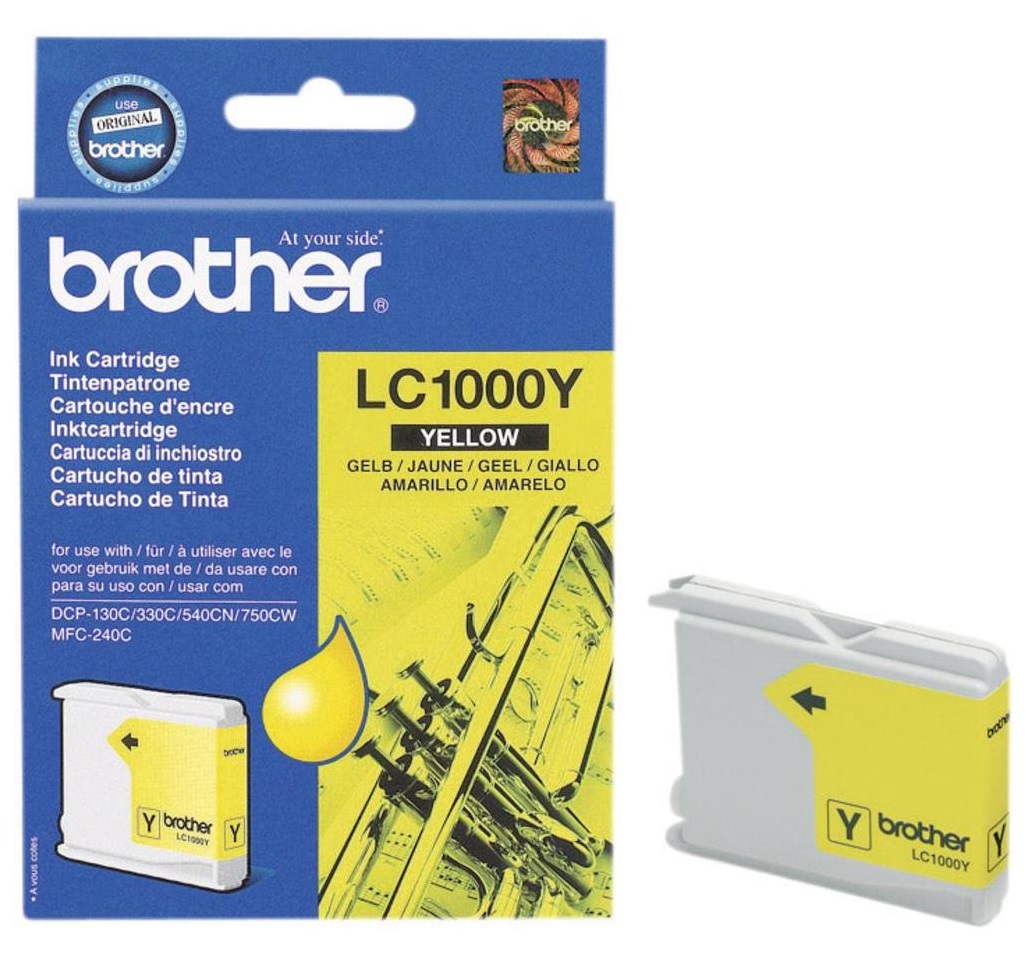 Картридж струйный Brother LC1000Y желтый для Brother DCP-130/330
Картридж струйный Brother LC1000Y желтый для Brother DCP-130/330
