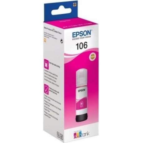 Картридж струйный Epson 106M C13T00R340 пурпурный (70мл) для Epson L7160/7180
Картридж струйный Epson 106M C13T00R340 пурпурный (70мл) для Epson L7160/7180