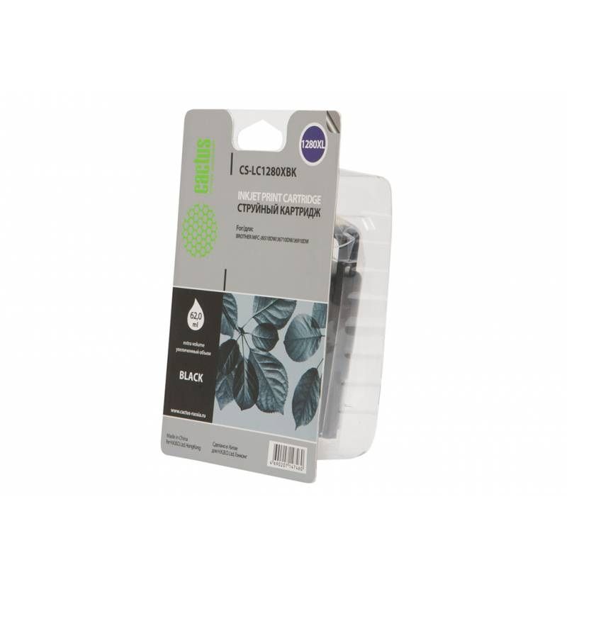 Картридж струйный Cactus CS-LC1280XBK черный для Brother MFC-J6510/6910DW (62мл)
Картридж струйный Cactus CS-LC1280XBK черный для Brother MFC-J6510/6910DW (62мл)