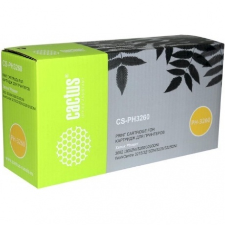 Картридж лазерный Cactus CS-PH3260X 106R02782 черный (6000стр.) для Xerox Ph 3052/3052NI/3260
Картридж лазерный Cactus CS-PH3260X 106R02782 черный (6000стр.) для Xerox Ph 3052/3052NI/3260