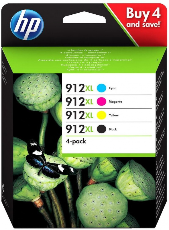 Картридж струйный HP 912 3YP34AE черный/голубой/пурпурный/желтый набор для HP OfficeJet 801x/802x
Картридж струйный HP 912 3YP34AE черный/голубой/пурпурный/желтый набор для HP OfficeJet 801x/802x