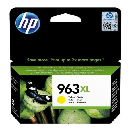 Картридж струйный HP 963 3JA29AE желтый (1600стр.) для HP OfficeJet Pro 901x/902x/HP
Картридж струйный HP 963 3JA29AE желтый (1600стр.) для HP OfficeJet Pro 901x/902x/HP
