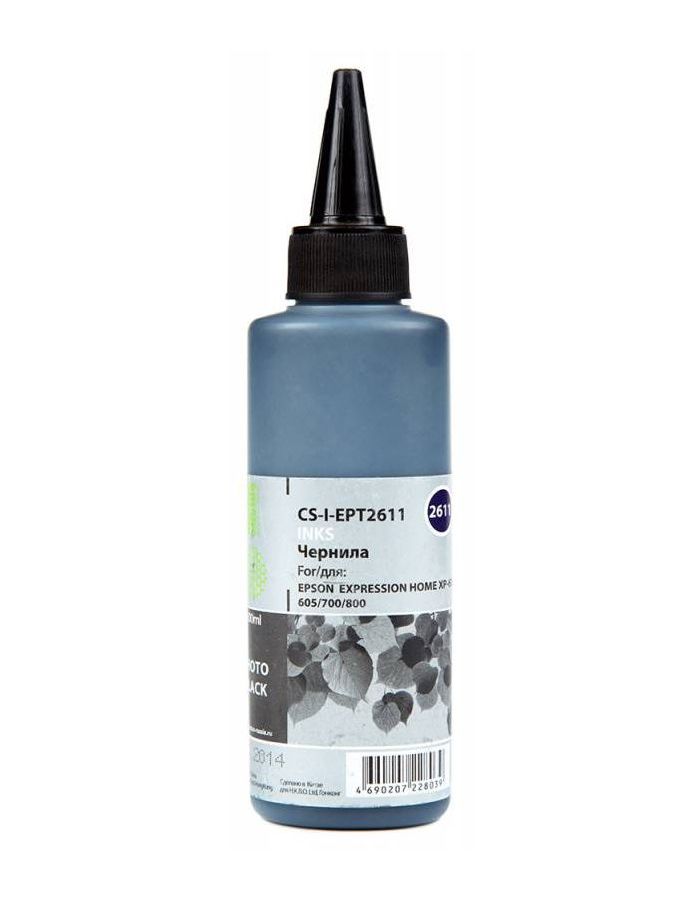Чернила Cactus CS-I-EPT2611 фото черный 100мл для Epson ExpHo XP600/605/700/800
Чернила Cactus CS-I-EPT2611 фото черный 100мл для Epson ExpHo XP600/605/700/800
