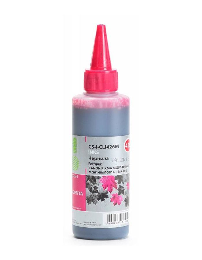 Чернила Cactus CS-I-CLI426M пурпурный 100мл для Canon Pixma MG5140/5240/6140/8140/MX884
Чернила Cactus CS-I-CLI426M пурпурный 100мл для Canon Pixma MG5140/5240/6140/8140/MX884