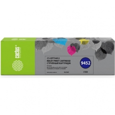 Картридж струйный Cactus CS-EPT9452 голубой (66мл) для Epson WF-C5290DW/C5790DW
Картридж струйный Cactus CS-EPT9452 голубой (66мл) для Epson WF-C5290DW/C5790DW
