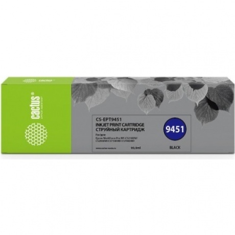 Картридж струйный Cactus CS-EPT9451 черный (90мл) для Epson WF-C5290DW/C5790DW
Картридж струйный Cactus CS-EPT9451 черный (90мл) для Epson WF-C5290DW/C5790DW