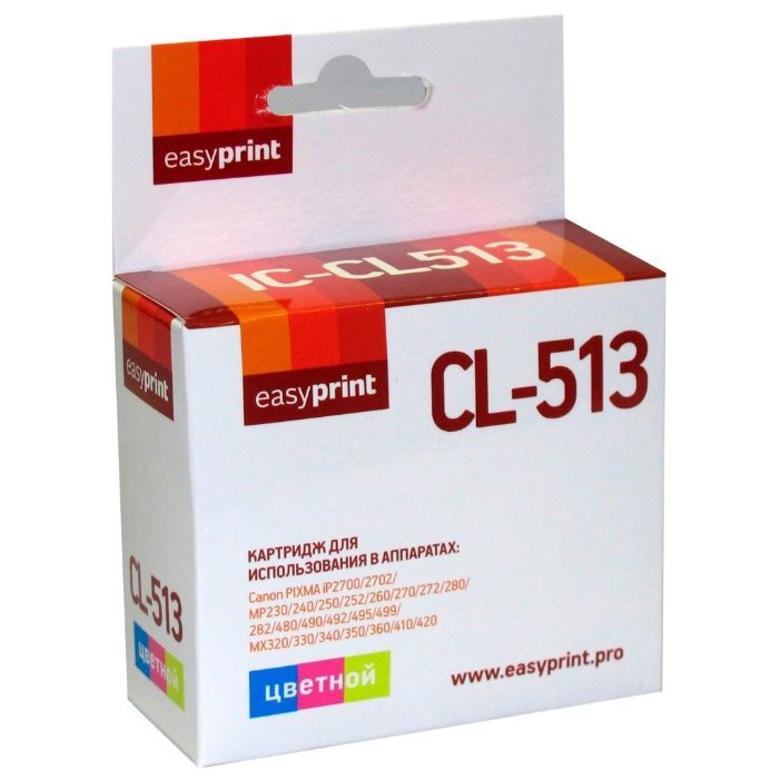 Картридж струйный EasyPrint IC-CL513, Разноцветный 
Картридж струйный EasyPrint IC-CL513, Разноцветный